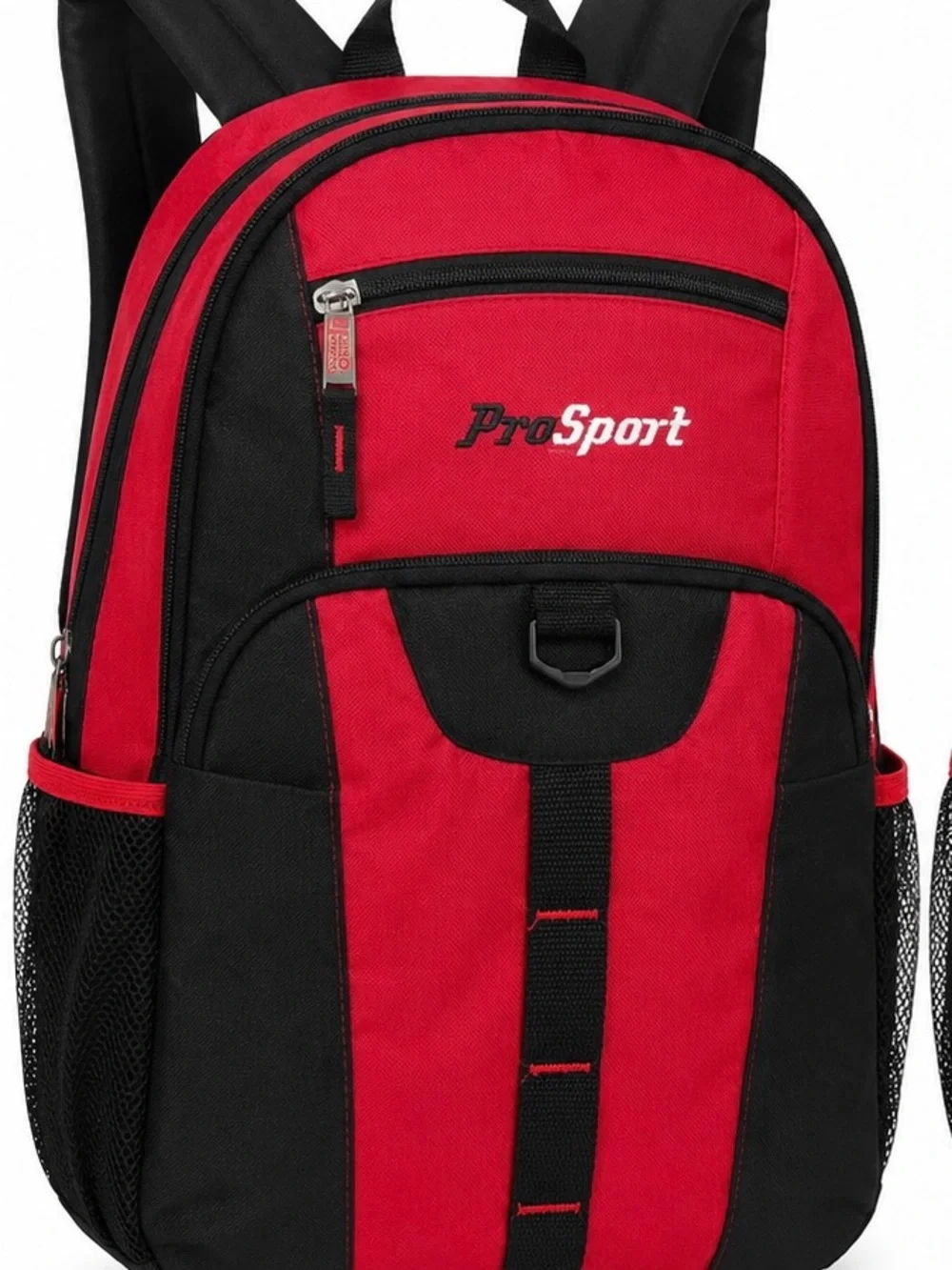 ProSport B2433 Red & Black Backpack School Travel Daypack NWT